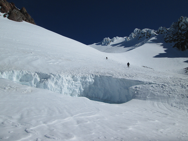 Watch your step on your way down; this hole is not so obvious from above!