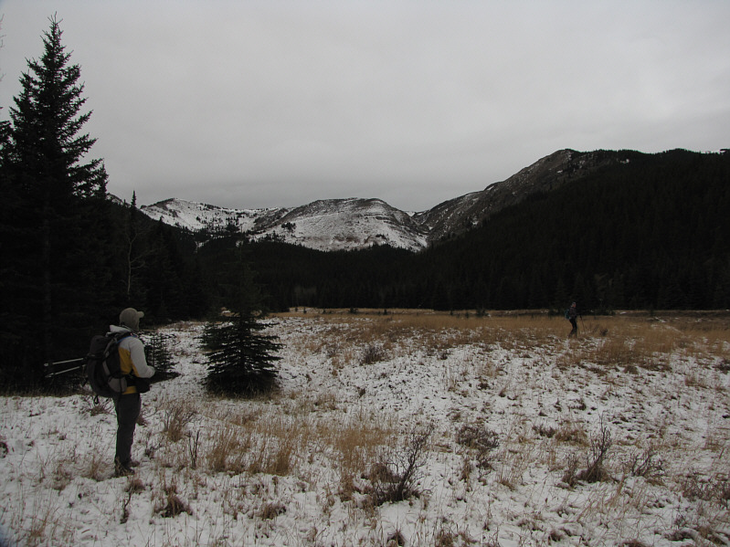 You should take a GPS waypoint here; the cairn marking the trail is easy to miss on the return trip!