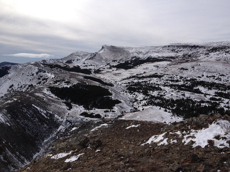 Can you spot the access road?