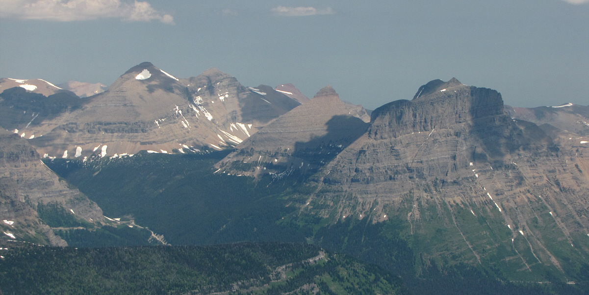 That's a very persistent snow patch on Siyeh!
