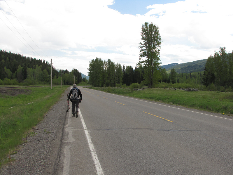 I told Bob that his legs weren't sexy enough for hitchhiking!