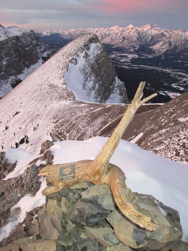 I think the memorial is for someone who died in a motor vehicle accident in New Brunswick.