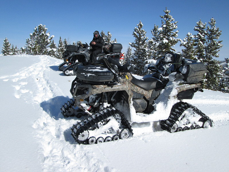 The owner of the ATV in the foreground (with mounted rifle) did not want his photo taken. I wonder why...