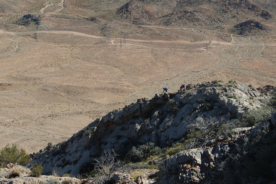 I let them have a head start down, but I will soon catch up to them!