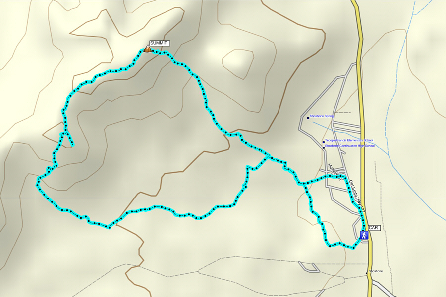 The town is more interesting than the hike!