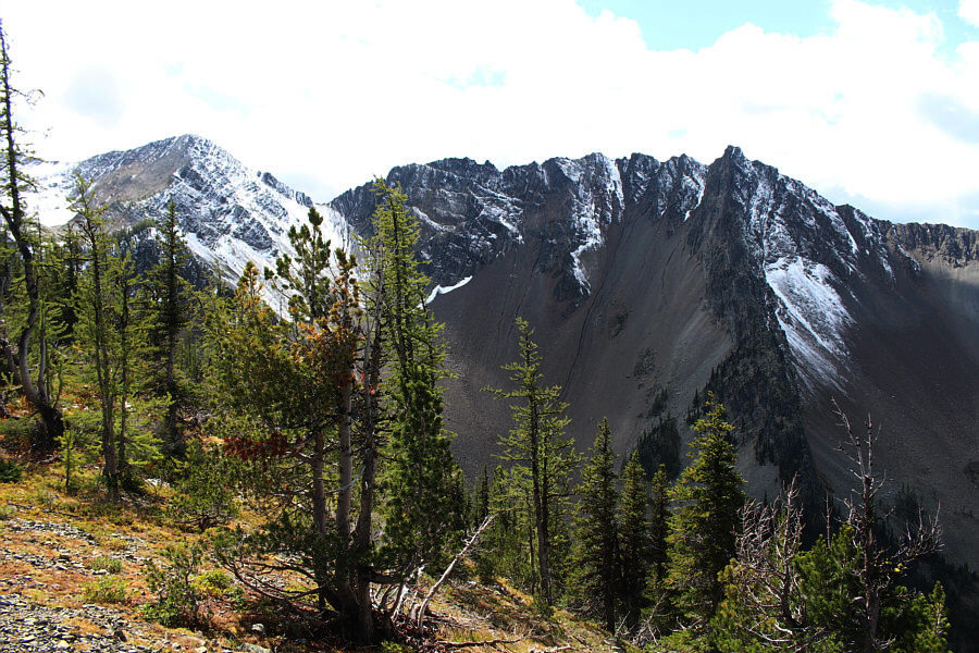 Very oddly-shaped mountain...must be a thrust fault in their somewhere!