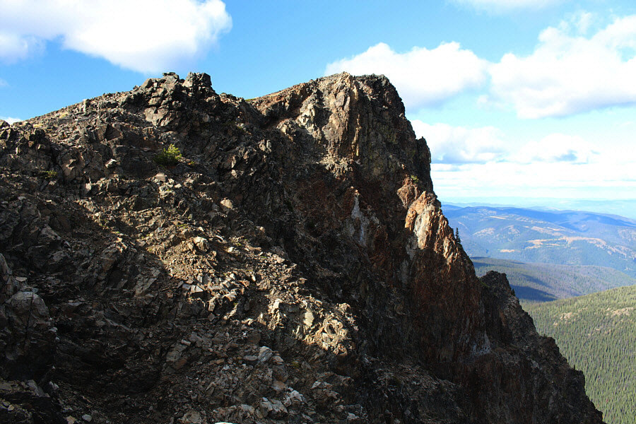 On the hike in, I actually thought this was the West Summit.