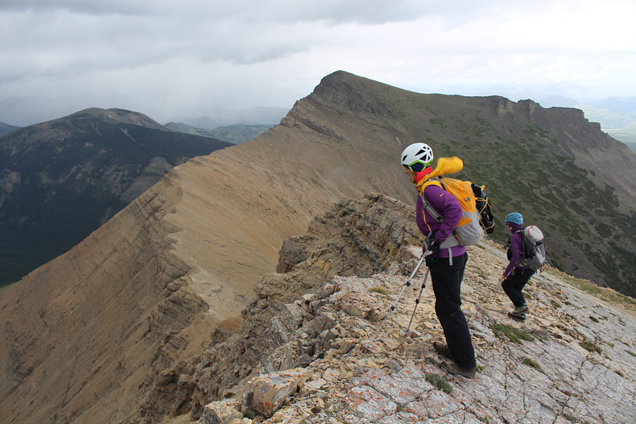 With the incoming wind and rain, most sane people would bail at this point...