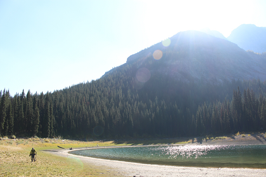 Steer clear of the shore; it's really mucky!