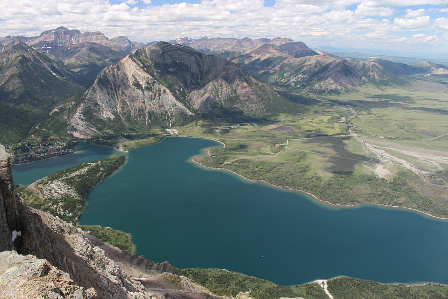 I took this shot from a short distance further along the summit ridge.