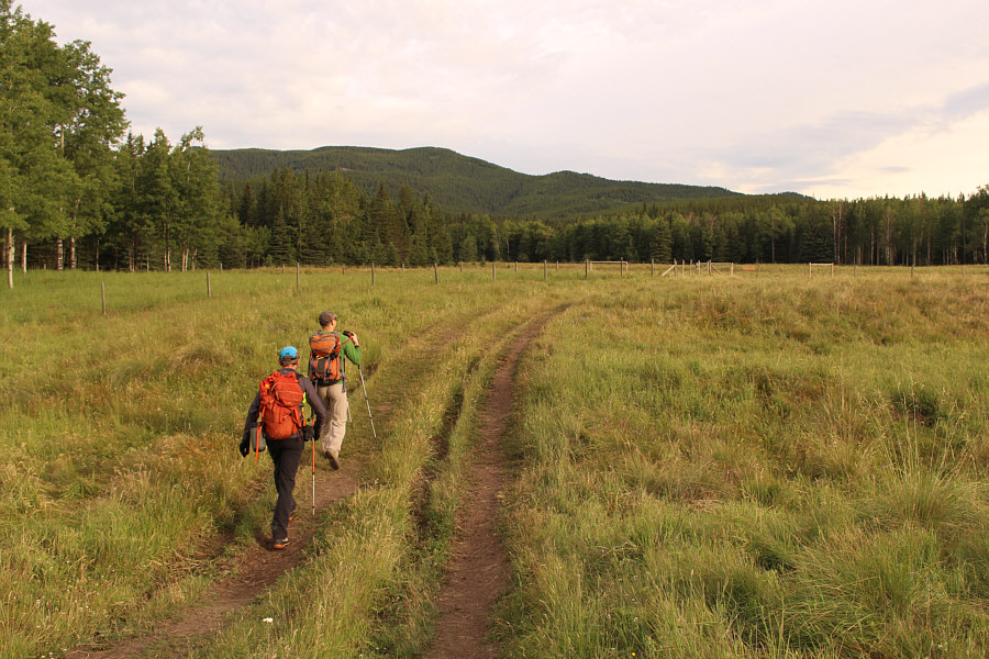 We couldn't open the gate and had to step over a section of barbed wire.