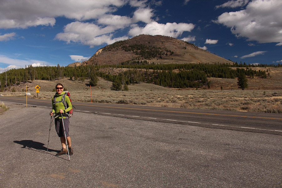 Look both ways before crossing this busy highway!