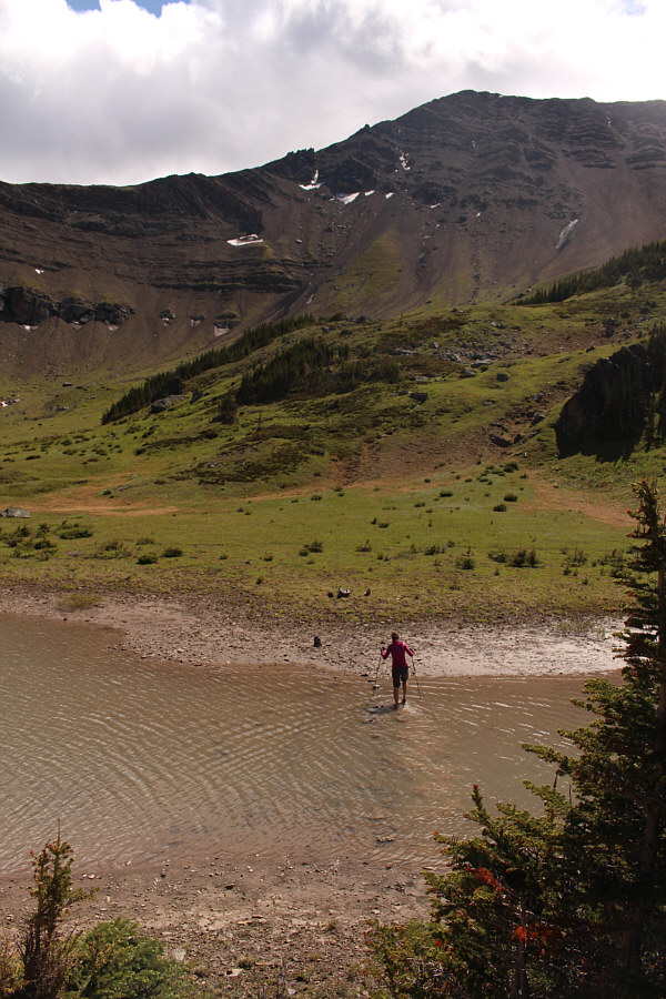 Thank goodness there are no bears or sharks here...