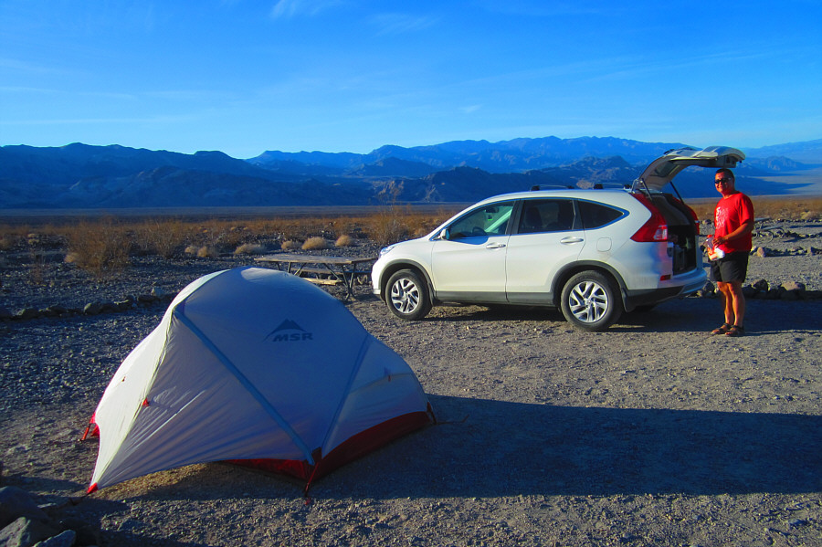 The campground is a glorified parking lot, but at least it's free!