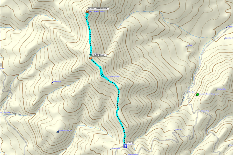 The drive was harder than the hike!