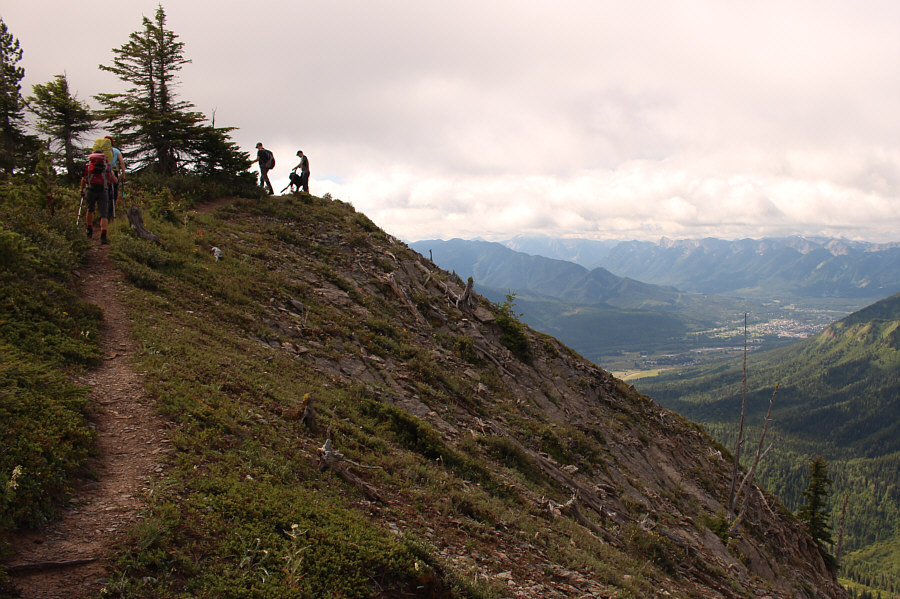 The junction to bypass Ghostrider Peak is just past this point. 