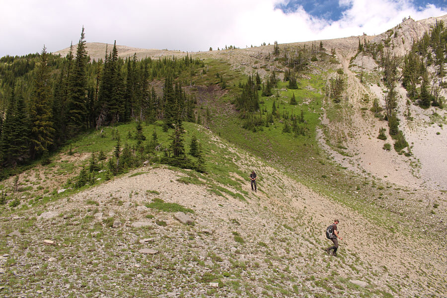 If bypassing Ghostrider Peak to ascend only Mount Hosmer, this is the way up.