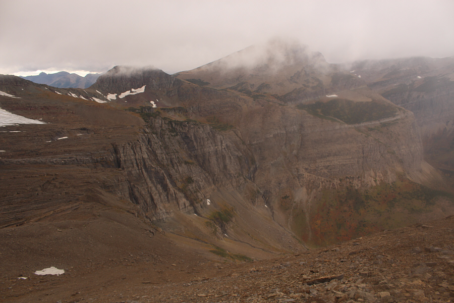 Beware of hidden cliff bands below!