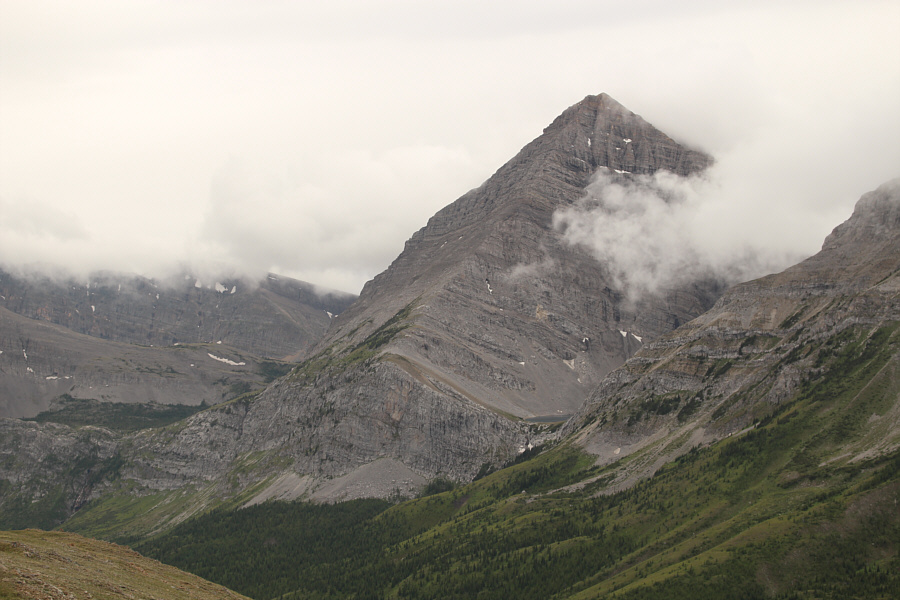 The east end of Lake Of The Horns is also barely visible.