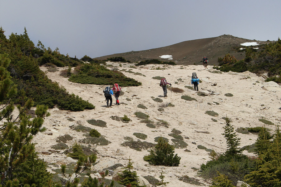 The figure in the lead (Marcus) was not part of our group.