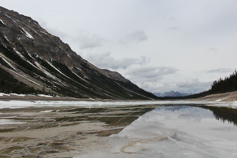 I'm actually standing "in" the lake for this photo!