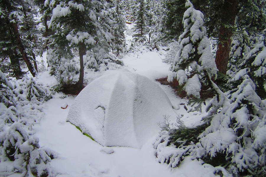 We should know better than to go camping on the May long weekend!