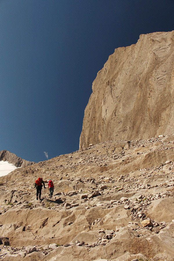 It was great to walk on solid rock versus unstable rubble.
