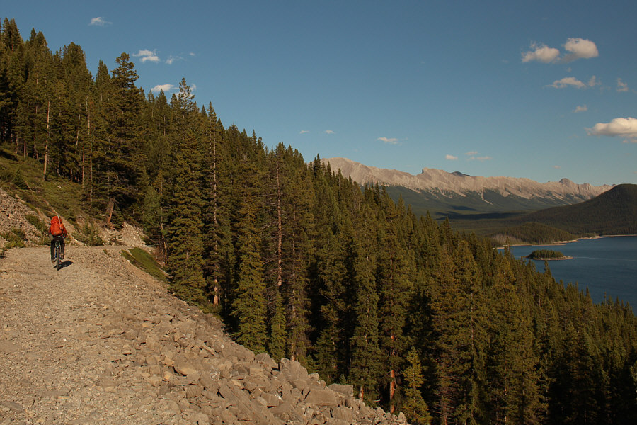 I sweated more from the bike ride than from the scrambling!