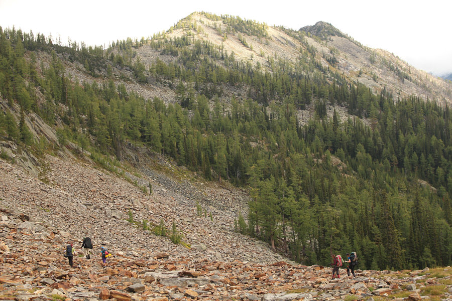 The ridge is more complicated than it looks from here.