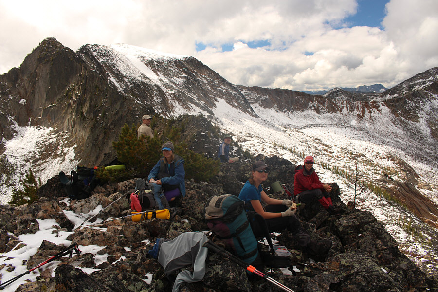 John is on a scouting mission further along the ridge.