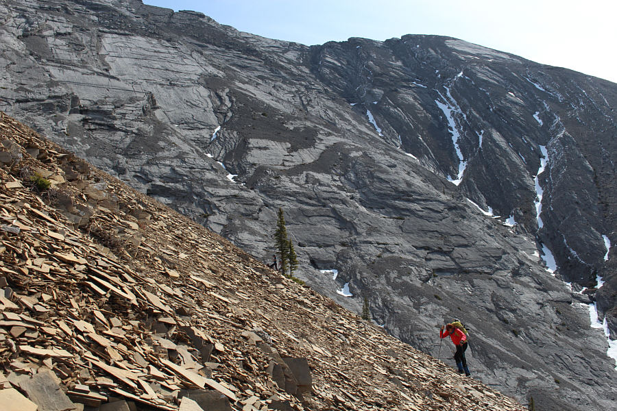 Believe it or not, Marta is actually studying Project Management as she climbs!