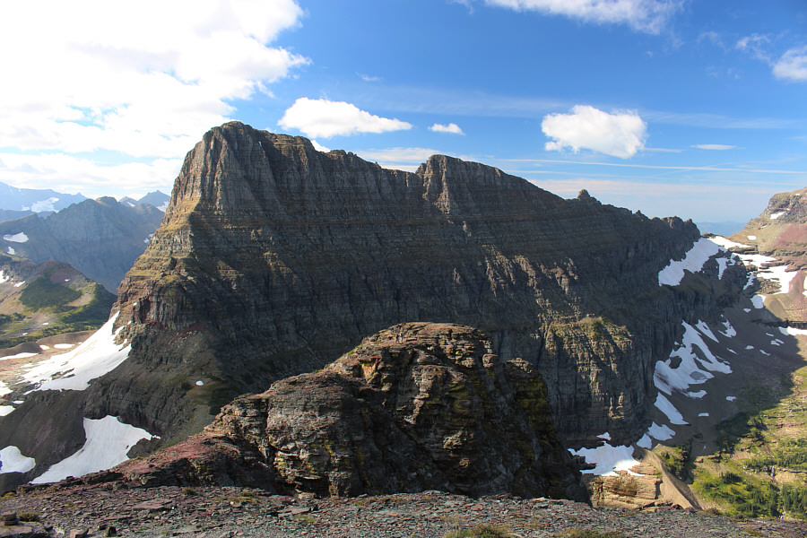 Can you spot the figures on the ridge in the foreground?