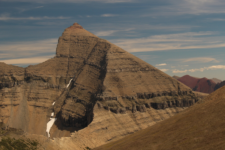 It looks like someone chopped off the left side of the mountain!