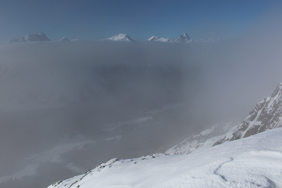 We needed to be just a wee bit higher today to clear the mist.