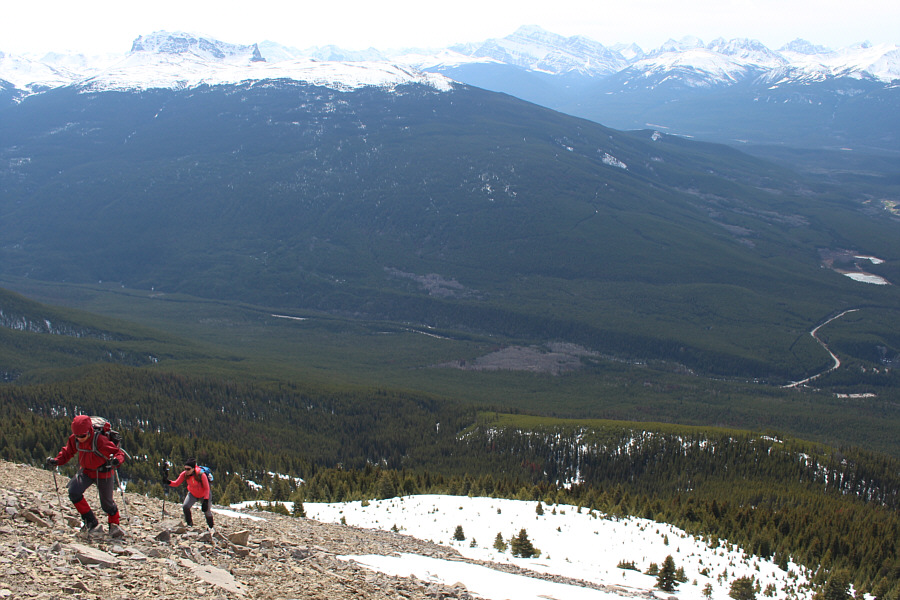 So nice to stand on rock again even if it is loose!