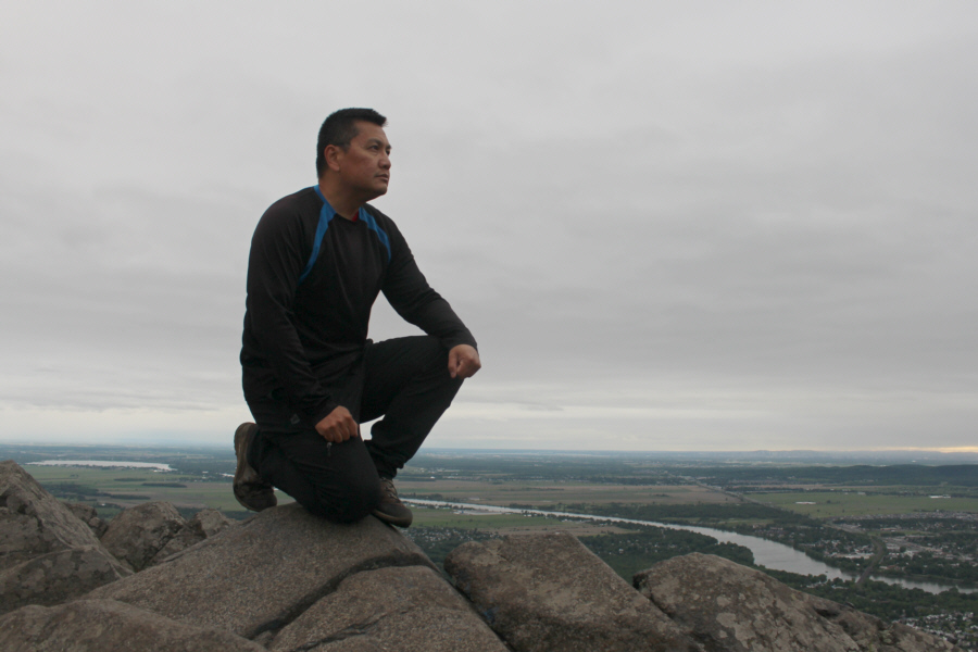 This is my true summit pose...