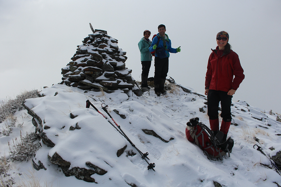 I guess we'll just have to stare at the cairn and each other!