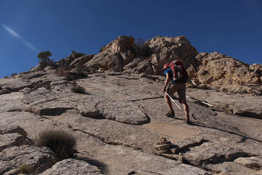 It's steep enough to be dangerous under wet or snowy conditions.