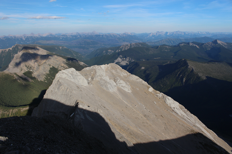 Can you pick out Crowsnest Mountain and Mount Ptolemy on the horizon?