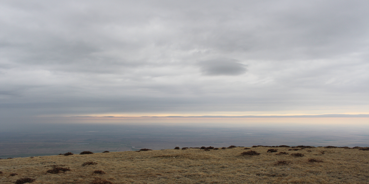 Not a true alpenglow (the sun hasn't set yet), but it's good enough for me!