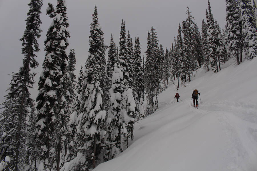 Still not sure where we are going, but this is still skiable!