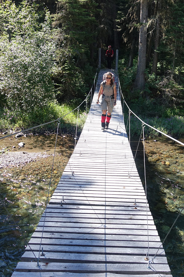 Time to leave the nice trail...