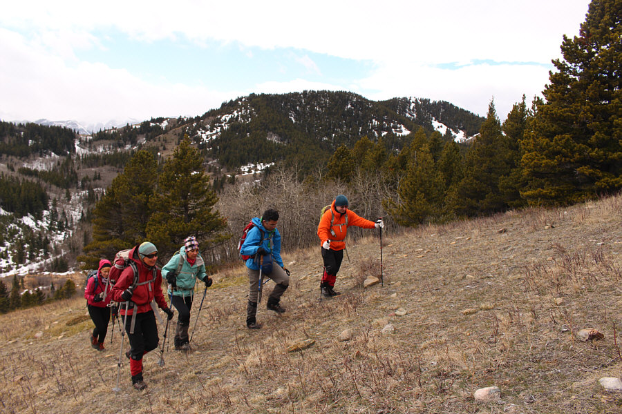 Last uphill climb of the day!