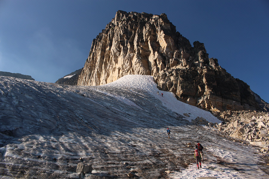 No need to rope up? No problem; I'll just follow along from behind!