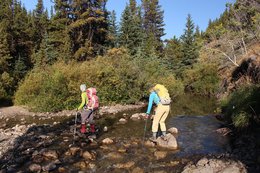 Loomis Creek has to be crossed 5 times!