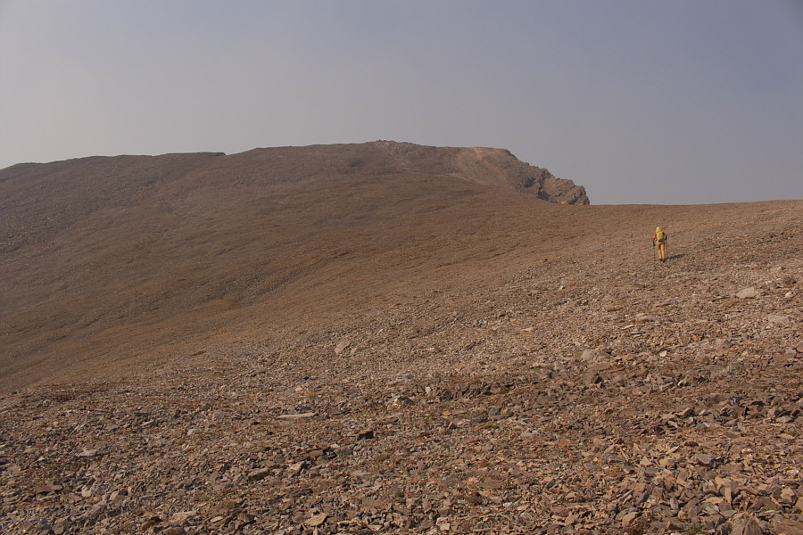 After all the route-finding, you'll be glad to be walking across this easy terrain!