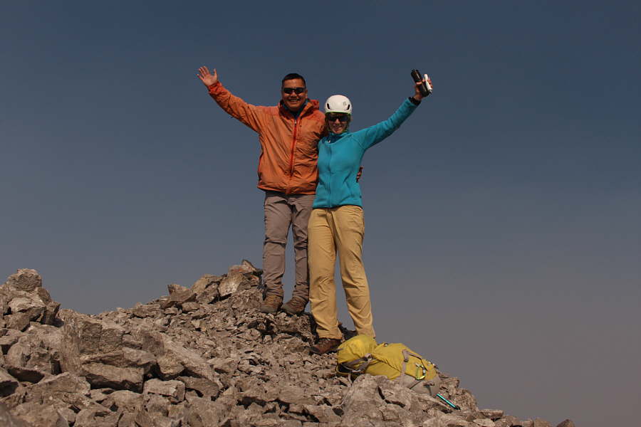 A hard-won summit to be sure!