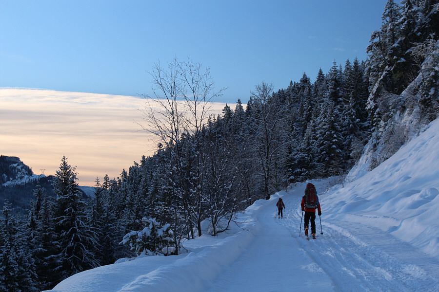 At least we're not breaking trail for awhile...