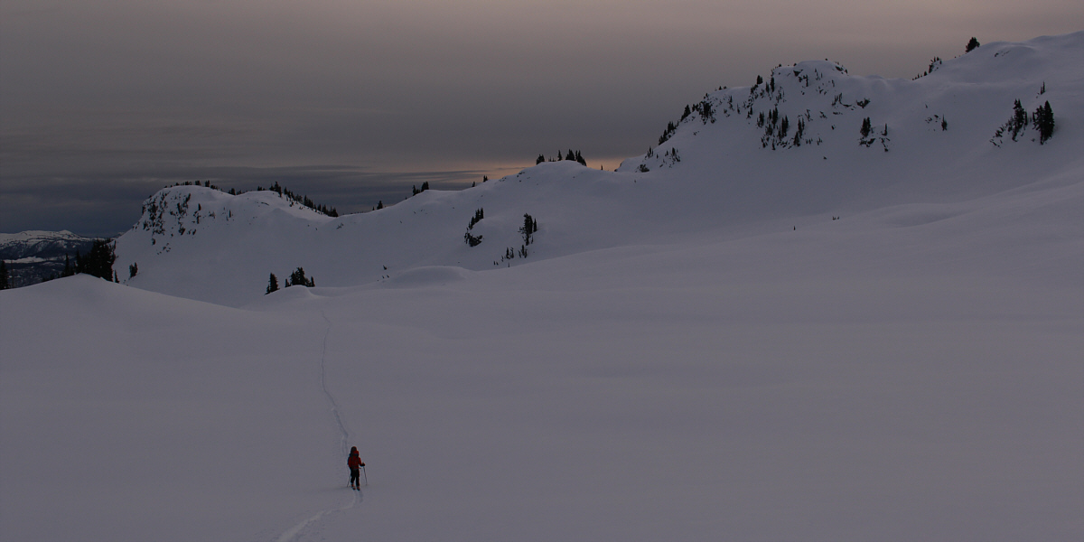 I hope we find the hut before it gets dark...