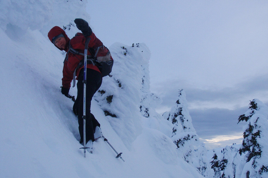 I was still up top taking photos when Zosia was descending this.